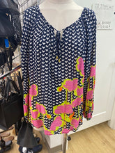 Load image into Gallery viewer, Kaari Blue flowy top 2X