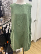 Load image into Gallery viewer, Cut Loose linen dress L
