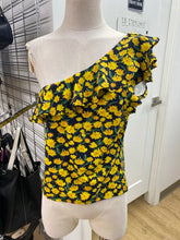 Load image into Gallery viewer, Maeve floral one shoulder top L