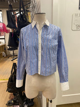 Load image into Gallery viewer, Veronica Beard sequin striped shirt 0