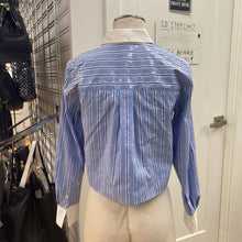 Load image into Gallery viewer, Veronica Beard sequin striped shirt 0