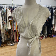 Load image into Gallery viewer, Wilfred linen wrap top XXS
