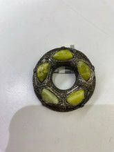 Load image into Gallery viewer, Vintage Celtic Green stone