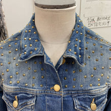 Load image into Gallery viewer, Zara studded denim jacket L