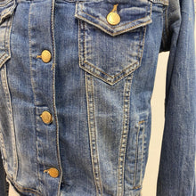 Load image into Gallery viewer, Zara studded denim jacket L