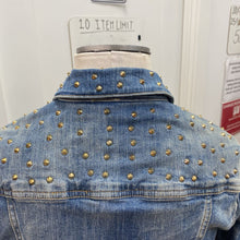 Load image into Gallery viewer, Zara studded denim jacket L