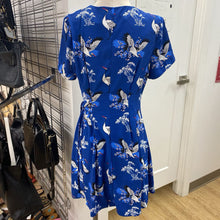 Load image into Gallery viewer, Molly Bracken bird print faux wrap dress M
