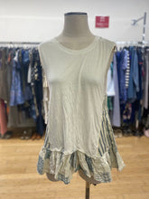 Load image into Gallery viewer, Pilcro White/Blue Patchwork Tanktop XS