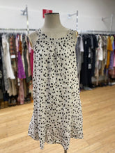 Load image into Gallery viewer, Terzo Millenio linen polka dot dress M