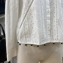 Load image into Gallery viewer, Zara eyelet shirt S