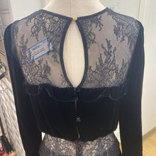 Load image into Gallery viewer, For Love & Lemons velour lace dress S