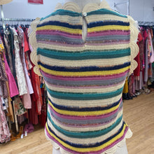 Load image into Gallery viewer, Blue tassel knit top M