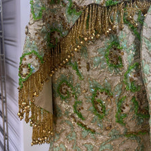 Load image into Gallery viewer, Ruth Boutique Vintage Brocade Dress With Cape XS/S