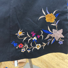 Load image into Gallery viewer, French Connection A-line embroidered skirt 10