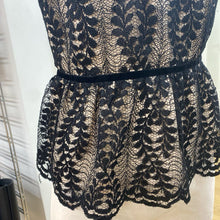 Load image into Gallery viewer, Tristan lace peplum top NWT S