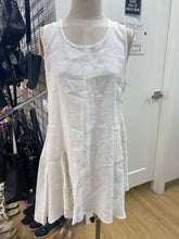 Load image into Gallery viewer, White linen tunic dress