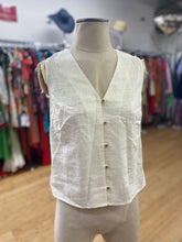 Load image into Gallery viewer, RW&CO linen/blend vest S