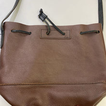 Load image into Gallery viewer, J Crew brown leather bucket bag