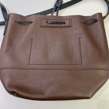Load image into Gallery viewer, J Crew brown leather bucket bag