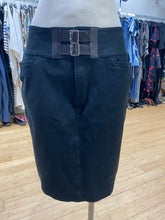 Load image into Gallery viewer, Lauren Ralph Lauren leather buckles denim skirt 10