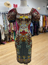 Load image into Gallery viewer, Alice & Olivia cotton puff sleeves dress 0