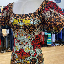 Load image into Gallery viewer, Alice & Olivia cotton puff sleeves dress 0