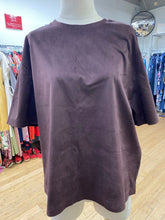 Load image into Gallery viewer, Zara sueded tee NWT L