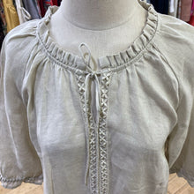 Load image into Gallery viewer, Cream linen shift dress S/M