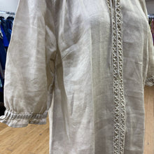 Load image into Gallery viewer, Cream linen shift dress S/M