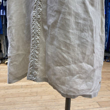 Load image into Gallery viewer, Cream linen shift dress S/M