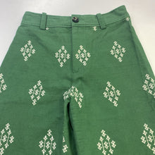 Load image into Gallery viewer, Zara embroidered linen/blend pants XS
