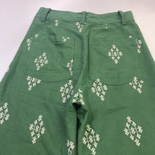 Load image into Gallery viewer, Zara embroidered linen/blend pants XS