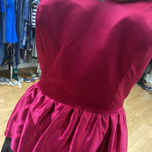 Load image into Gallery viewer, Vintage Fuchsia Black Peplum dress S/M