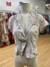 Load image into Gallery viewer, Sandwich linen top/jacket 34