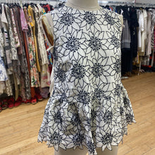 Load image into Gallery viewer, J Crew embroidered peplum top S