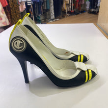 Load image into Gallery viewer, Casedei vintage satin/leather pumps 7 (AS IS)