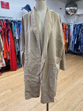 Load image into Gallery viewer, Eileen Fisher Tencel/linen open light coat S/M