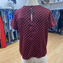 Load image into Gallery viewer, Contemporaine polka dot satin top S NWT