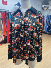 Load image into Gallery viewer, Tristan floral satin top L