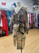 Load image into Gallery viewer, Custom made Animal print Italian silk 3 piece set 10/12
