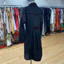 Load image into Gallery viewer, Best New vintage denim/velvet coat XL *As Is
