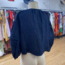 Load image into Gallery viewer, Banana Republic puff sleeve linen top XS