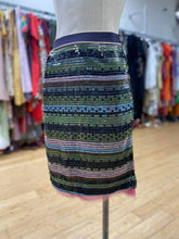 Load image into Gallery viewer, Schumacher skirt in silk & sequins 2
