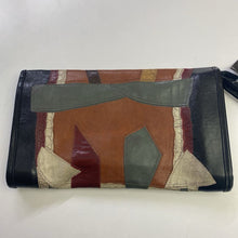 Load image into Gallery viewer, Patchwork leather Vintage brown clutch