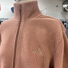 Load image into Gallery viewer, Adidas zip up teddy jacket L