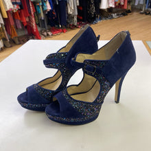 Load image into Gallery viewer, Enzo Angiolini suede/glitter heels 7