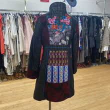 Load image into Gallery viewer, Kessley mixed media wool/blend coat S