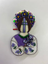 Load image into Gallery viewer, Motanka doll brooch