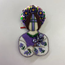 Load image into Gallery viewer, Motanka doll brooch