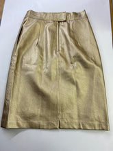 Load image into Gallery viewer, FRNCH pleather metallic skirt M NWT